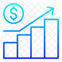Lucro Crescimento Grafico De Barras Ícone