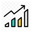 Lucro Grafico De Crescimento Crescimento Do Negocio Ícone