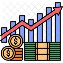 Lucro financeiro  Ícone