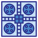 Table Game Blue Icon
