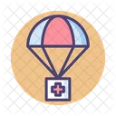 Luftabwurf  Symbol