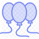 Luftballons Party Dekoration Symbol