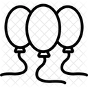 Luftballons Party Dekoration Symbol