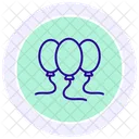 Luftballons Party Dekoration Symbol