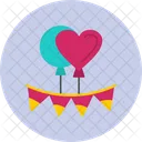 Luftballons Party  Icon