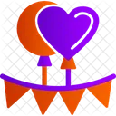 Luftballons Party  Symbol