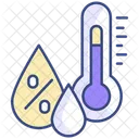 Luftfeuchtigkeit Wetter Temperatur Symbol