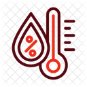 Feuchtigkeit Wetter Temperatur Symbol