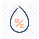 Feuchtigkeit Wasser Tropfen Symbol