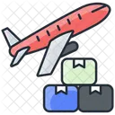 Luftfracht Lieferung Versand Symbol