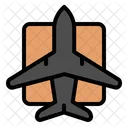 Luftlieferung Flugzeuglieferung Flugzeug Symbol