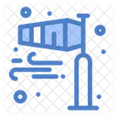 Luftrichtung Windstromung Luftstrom Symbol