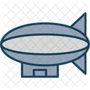 Luftschiff Zeppelin Flugzeug Symbol