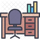 Lugar De Trabajo Lugar De Trabajo Escritorio Icono