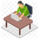 Lugar De Trabajo Oficina Tiempo De Trabajo Icono