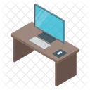 Oficina Mesa De Ordenador Lugar De Trabajo Icon