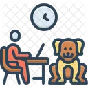 Lugar De Trabajo Que Admite Mascotas Mascotas Amigable Icono