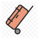 Luggage Bag Trolley Icon