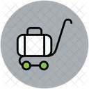 Luggage Hotel Trolley Icon