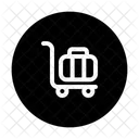 Luggage Cart Trolley Luggage Icon