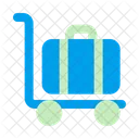 Luggage Cart Trolley Luggage Icon