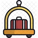 Luggage Cart Hotel Trolley Luggage Trolley Icon