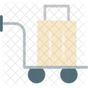 Luggage Cart Trolley Icon