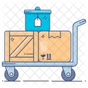 Luggage Cart Pallet Truck Cart Icon