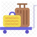 Luggage Cart Trolley Baggage Cart Icon
