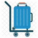 Luggage Trolley Pushcart Handcart Icon
