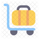 Luggage Cart Transport Travel Icon