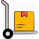 Luggage Trolley Pushcart Cart Icon