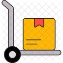 Luggage Trolley Pushcart Cart Icon