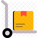 Luggage Trolley Pushcart Cart Icon