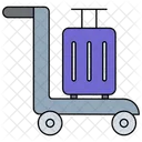 Luggage Cart Luggage Trolley Pushcart Icon