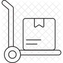 Luggage Trolley Pushcart Cart Icon