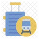 Luggage Train Travel Icon