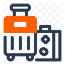 Luggage Building Blueprint Icon