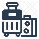 Luggage Building Blueprint Icon