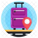 Luggage Pin Luggage Location Suitcase Icon