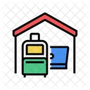 Baggage Laptop House Icon