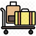 Luggage Storage Room Service Luggage Trolly Icon