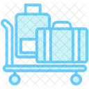 Luggage Storage Room Service Luggage Trolly Icon