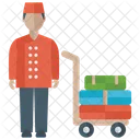 Luggage Trolley Luggage Cart Airport Luggage Icon
