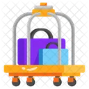Luggage Trolley Baggage Trolley Hotel Carrier Icon