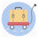 Push Cart Luggage Trolley Airport Trolley Icon