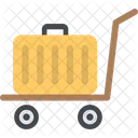 Luggage Trolley Moving Luggage Suitcase Icon