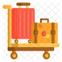 Luggage Trolley Luggage Travelling Bags Icon