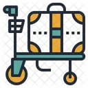 Airport Trolley Cart Icon