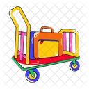 Luggage Trolley Luggage Cart Baggage Cart Icon